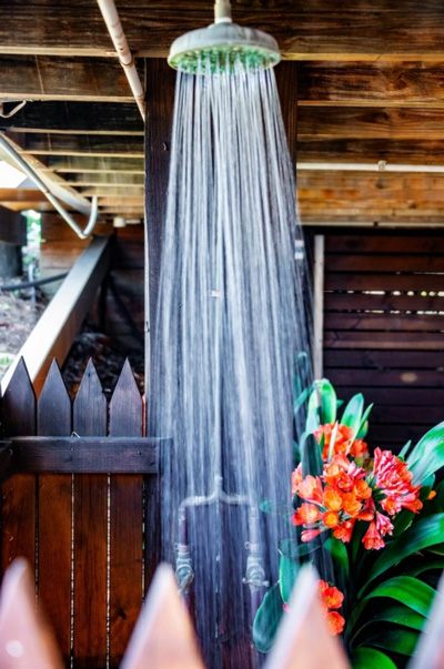 Shower in the garden